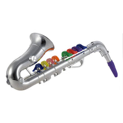 Jucarie Instrument de suflat,Saxofon cu 8 note muzicale (316)