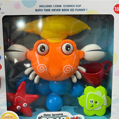 Jucarie de baie,Crab,Multicolor,varsta +18 luni,Cod:CB001