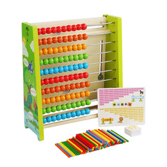 Numaratoare si Calendar din lemn pentru copii,2 în 1(MB-021) varsta 3 ani +